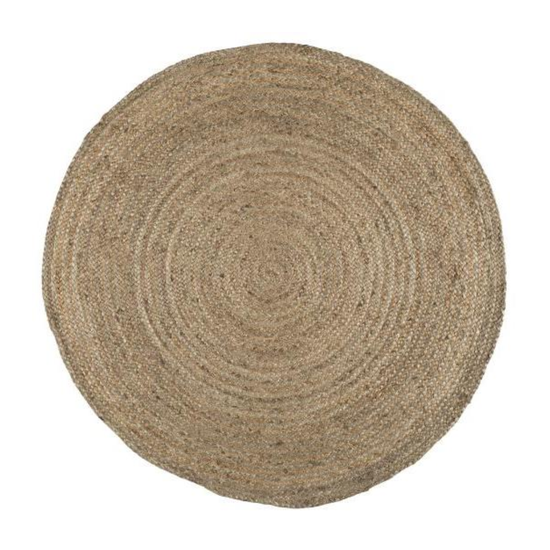 IB Laursen Place Mat Round Dark Jute