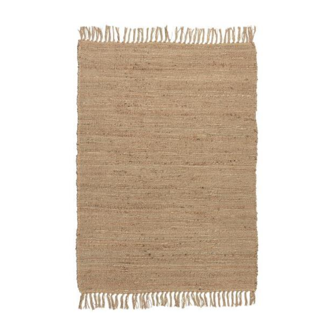 Ib Laursen Jute Rug W/ Fringe