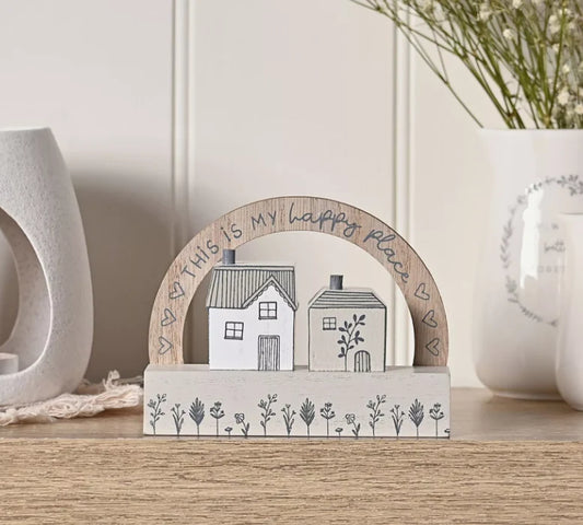 Moments Little Houses Plaque - My Happy Place