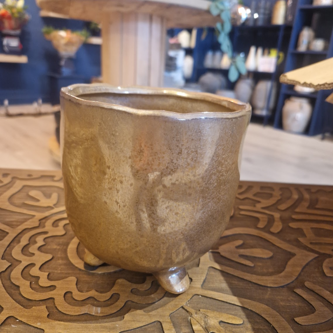 Gold Plant Pot