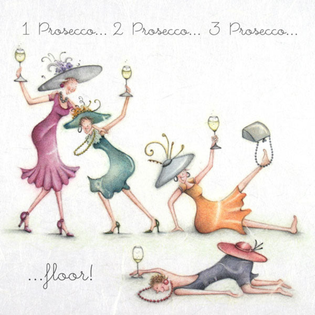 Prosecco Friendship Greeting Card