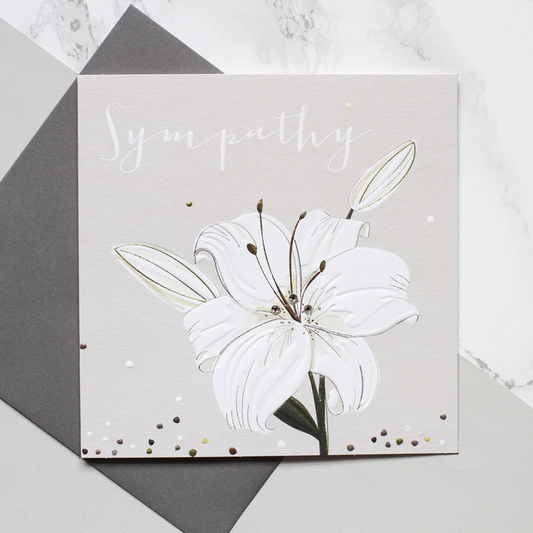 Sympathy Lilly Greeting Card