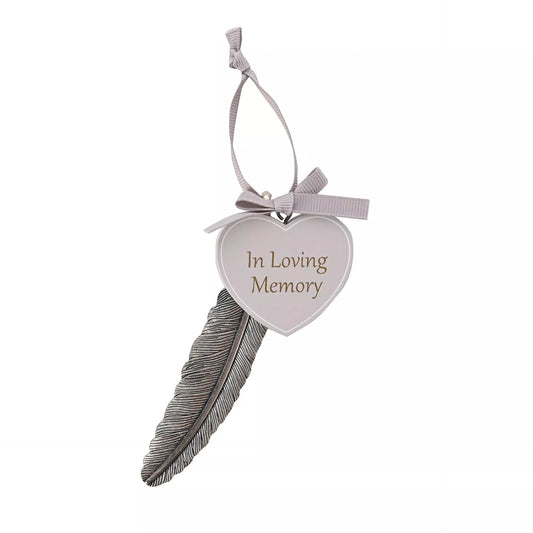 Feather Plaque 'In Loving Memory'