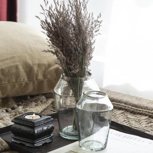 Small Conical Handblown Glass Vase