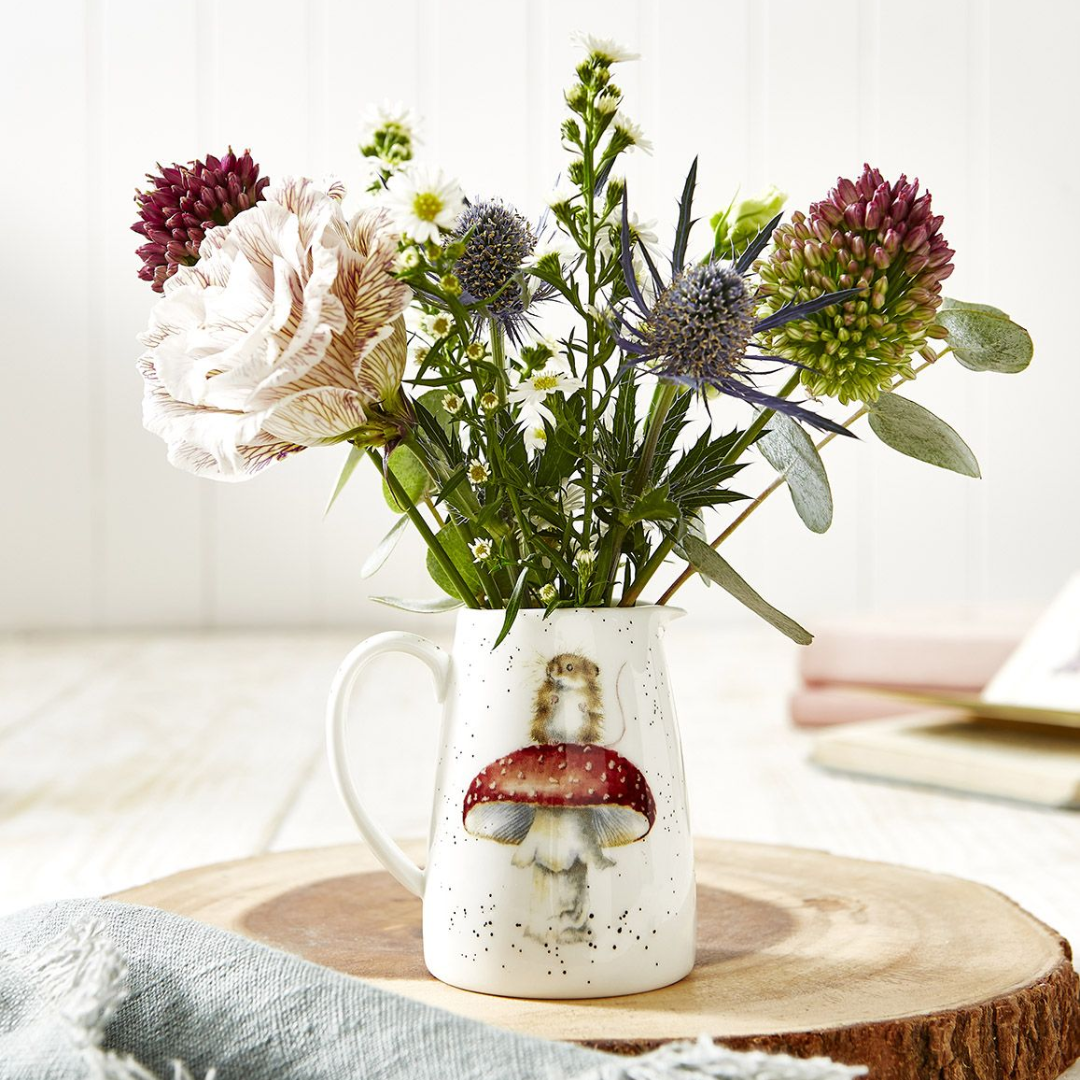 'He's a Fun-gi' Mouse Posy Jug