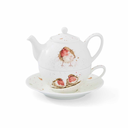 Royal Worcester Wrendale Robin Tea For One Set